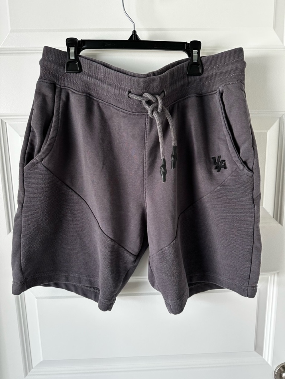 YoungLA Men's Drawstring Fleece Shorts - Charcoal, Size XL
